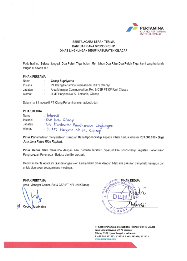 Dinas Lingkungan Hidup (DLH) Kabupaten Cilacap