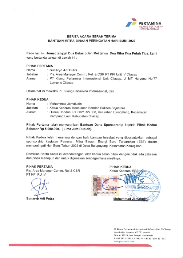 Koperasi Konsumen Bondan Sukses Sejahtera