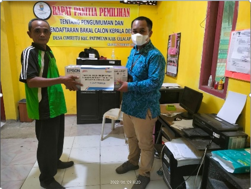 Bantuan 1 Buah Printer Kegiatan TMMD Sengkuyung  