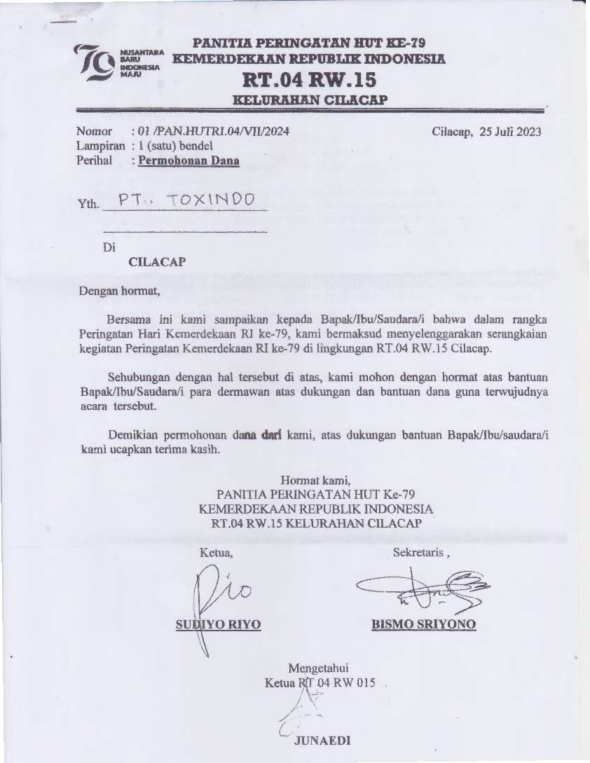 Warga RT.04/RW.15, Kel.Cilacap, Kec.Cilacap Selatan