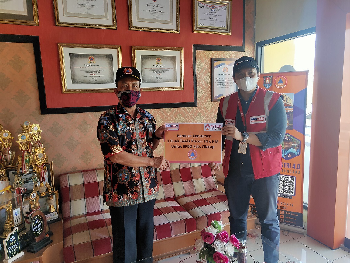 Bantuan Tenda Pleton BPBD