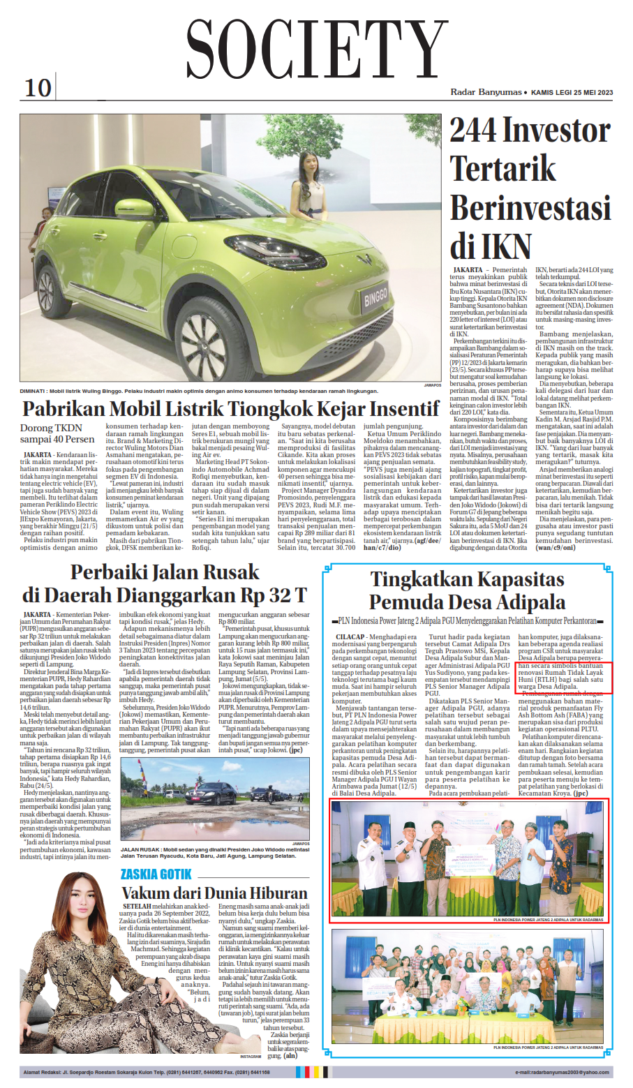 Bapak HASIM ASHARI Desa Adipala Kecamatan Adipala 