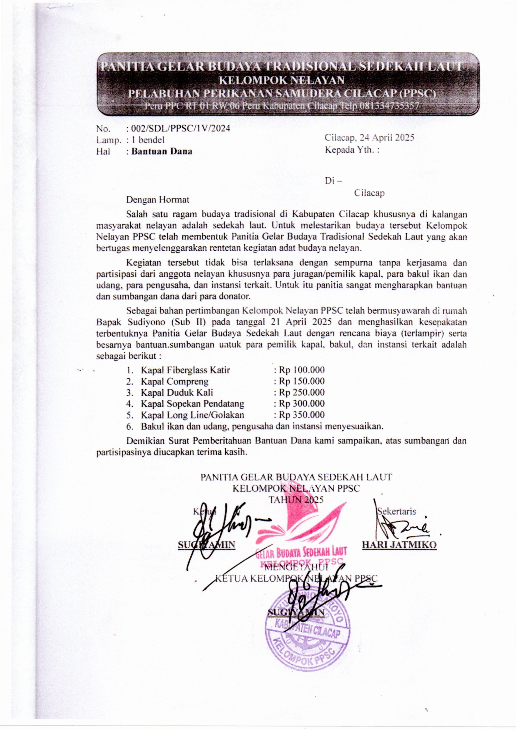 Kelompok Nelayan Pelabuhan Perikanan Samudera Cilacap (PPSC) 