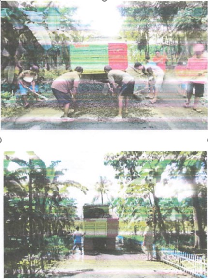 Pemberian Bantuan Infrastruktrur Berupa Pembelian Batu Pecah Untuk Pengurugan Jalan Desa Wlahar