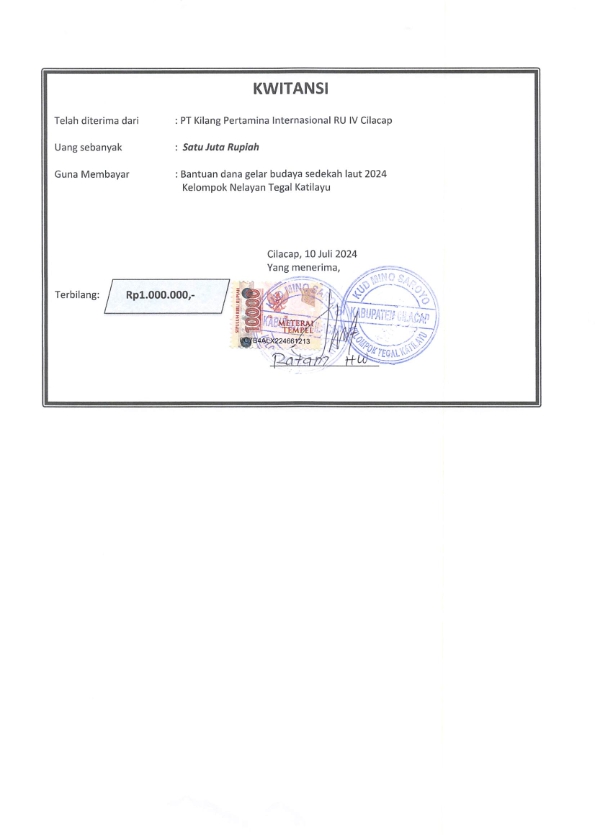 Kelompok Nelayan Tegalkatilayu - Tegalkamulyan - Cilsel