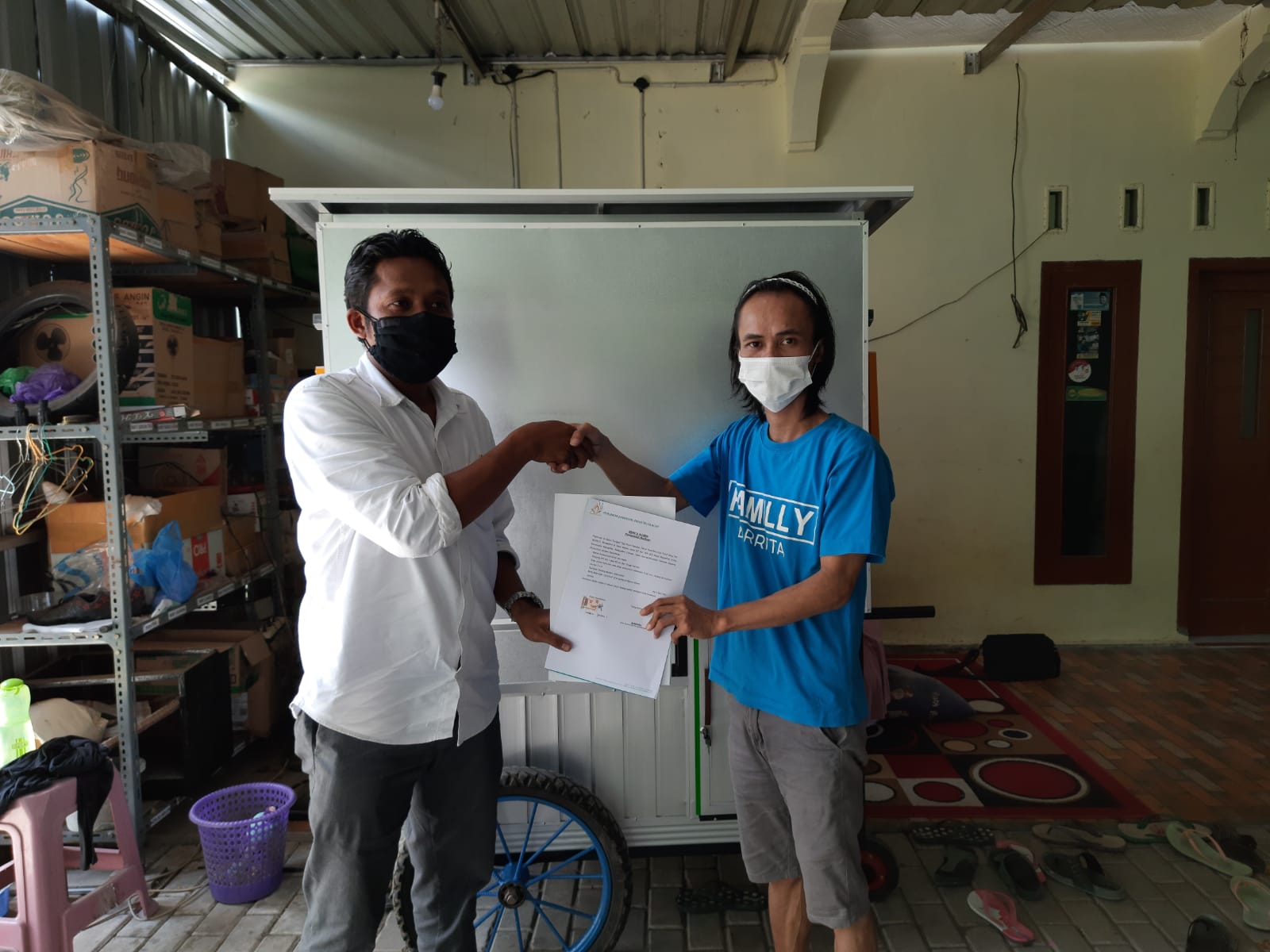 Gerobak untuk Nugget Pisang Goreng Bpk. Chaerul Anam Kesugihan