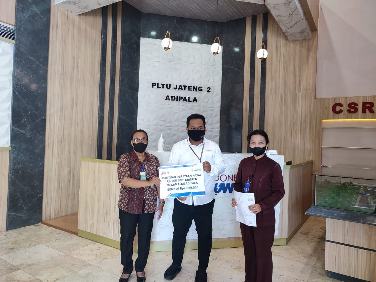 Supporting Kegiatan Perayaan Natal SMP Kristen Adipala