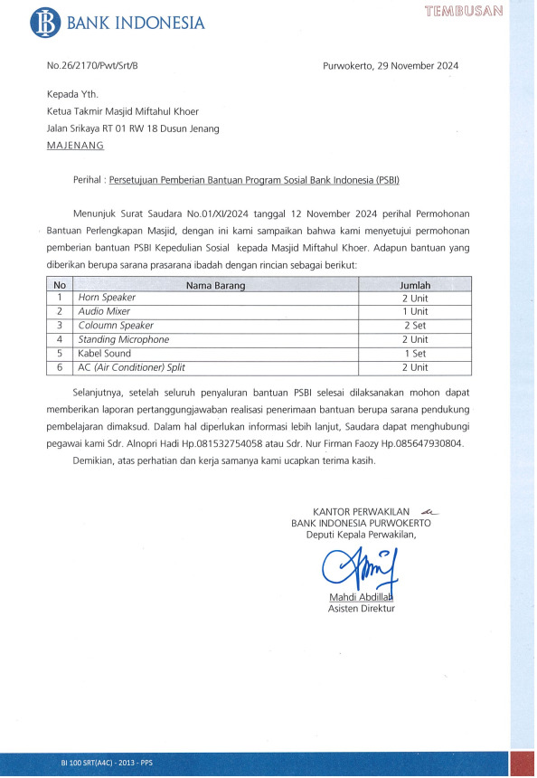 Masjid Miftakhul Khoer Cipancur Majenang