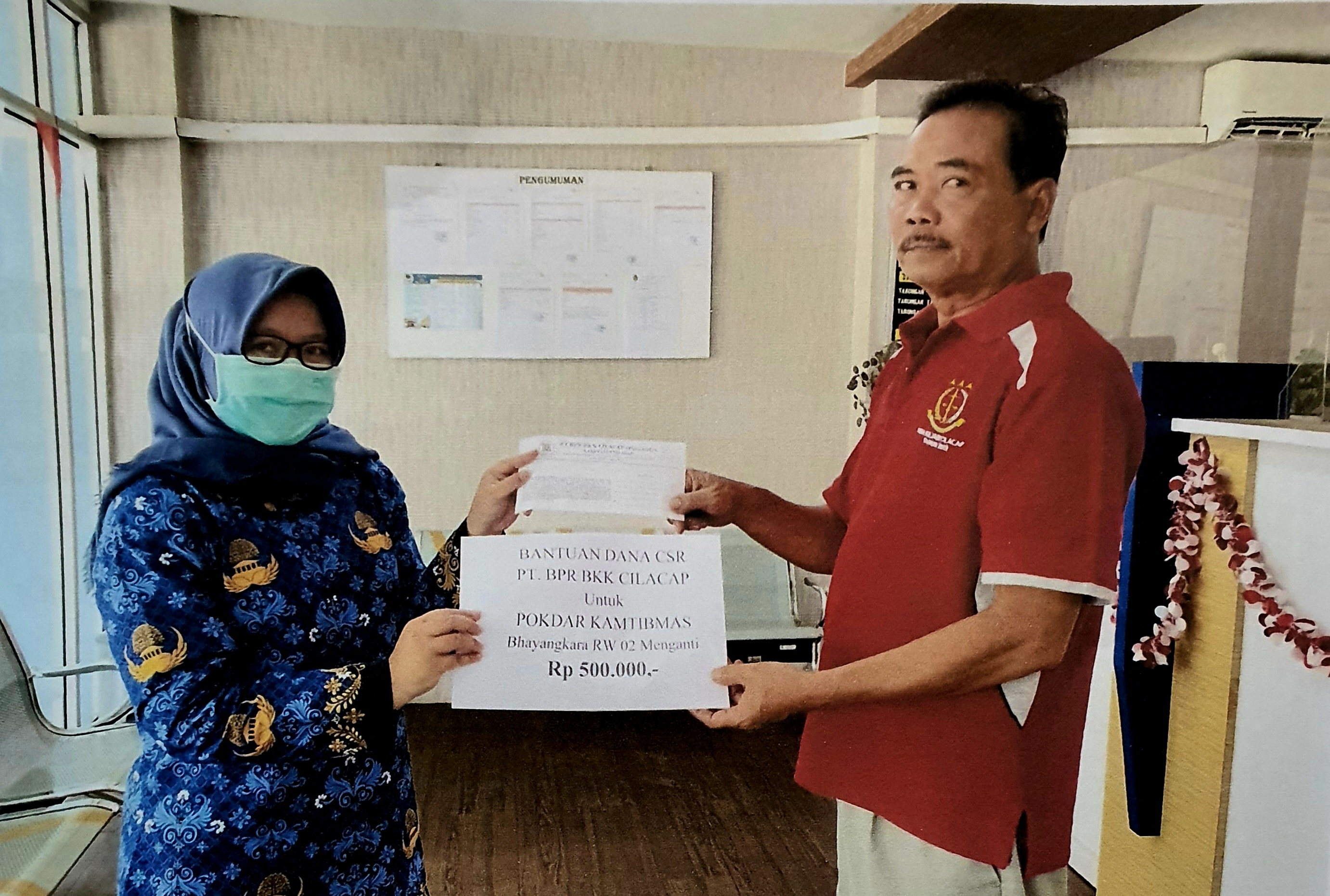 POKDAR Katibmas Lingkungan Desa menganti Kecamatan Kesugihan