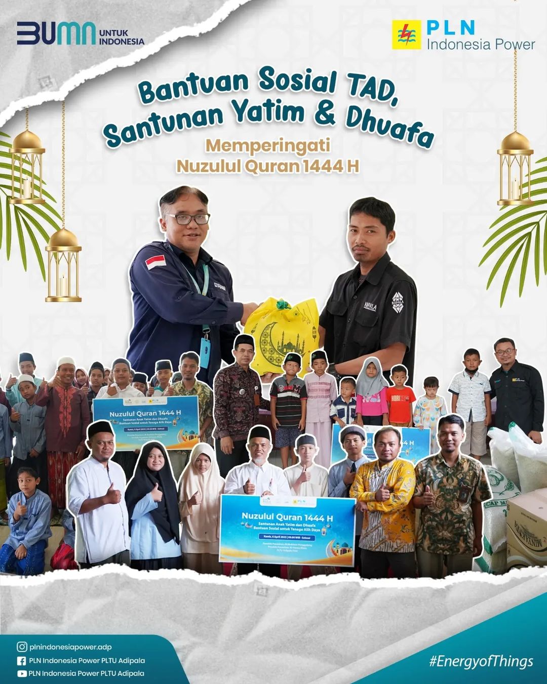 Anak Yatim Desa BUnton, Penggalang, Wlahar, dan Desa Adipala 