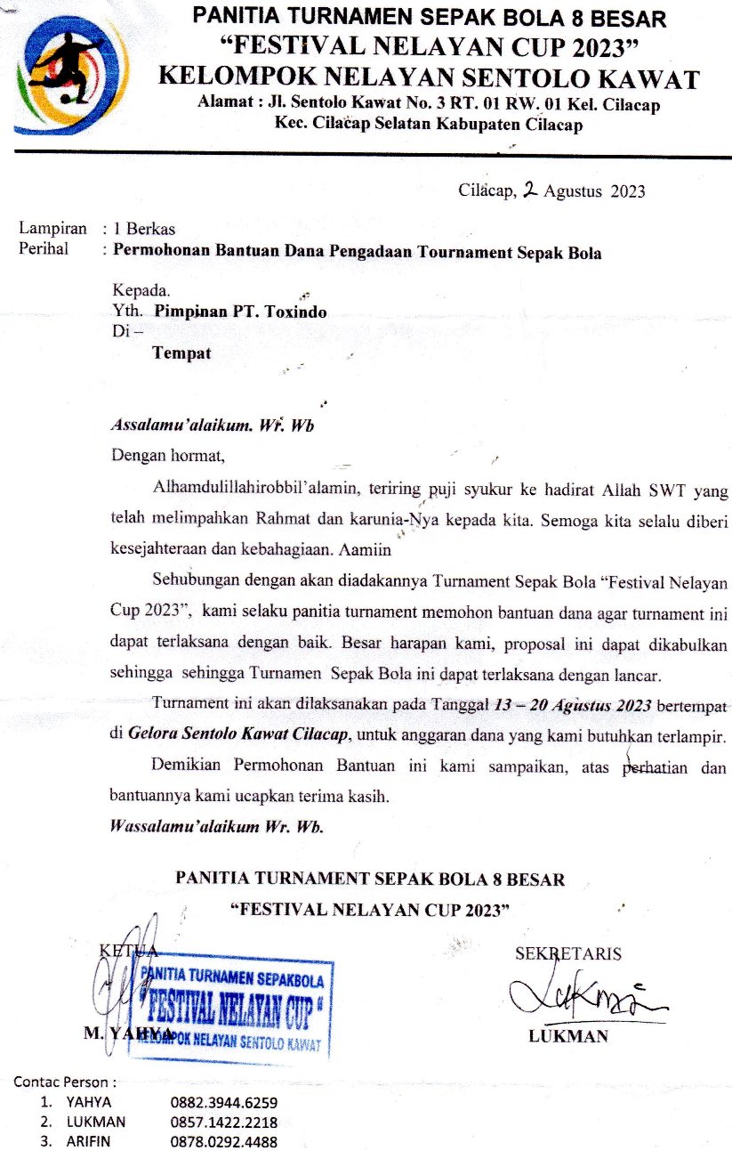 Panitia Turnamen Sepak Bola 