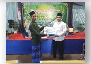 Sewa teratag kegiatan iisra miraj Desa Bunton