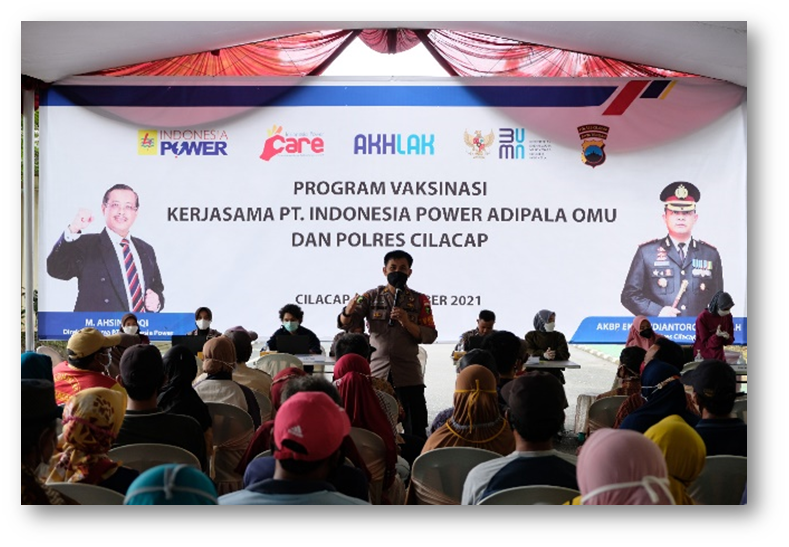 Pembayaran Tratag dan Kosumsi Agenda Vaksinasi Sinergi Kerja sama Dengan Polres Cilacap