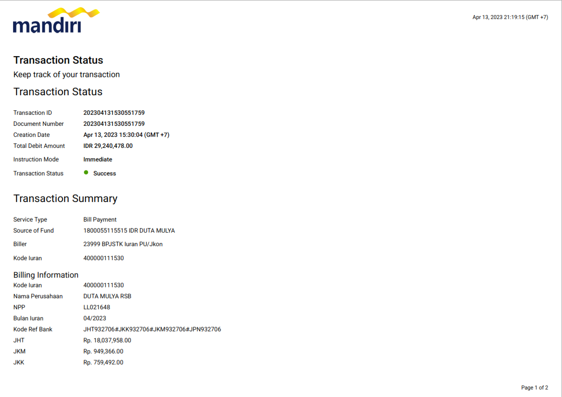 Karyawan RSU Duta Mulya Majenang yang memenuhi kriteria mendapatkan BPJS Ketenagakerjaan