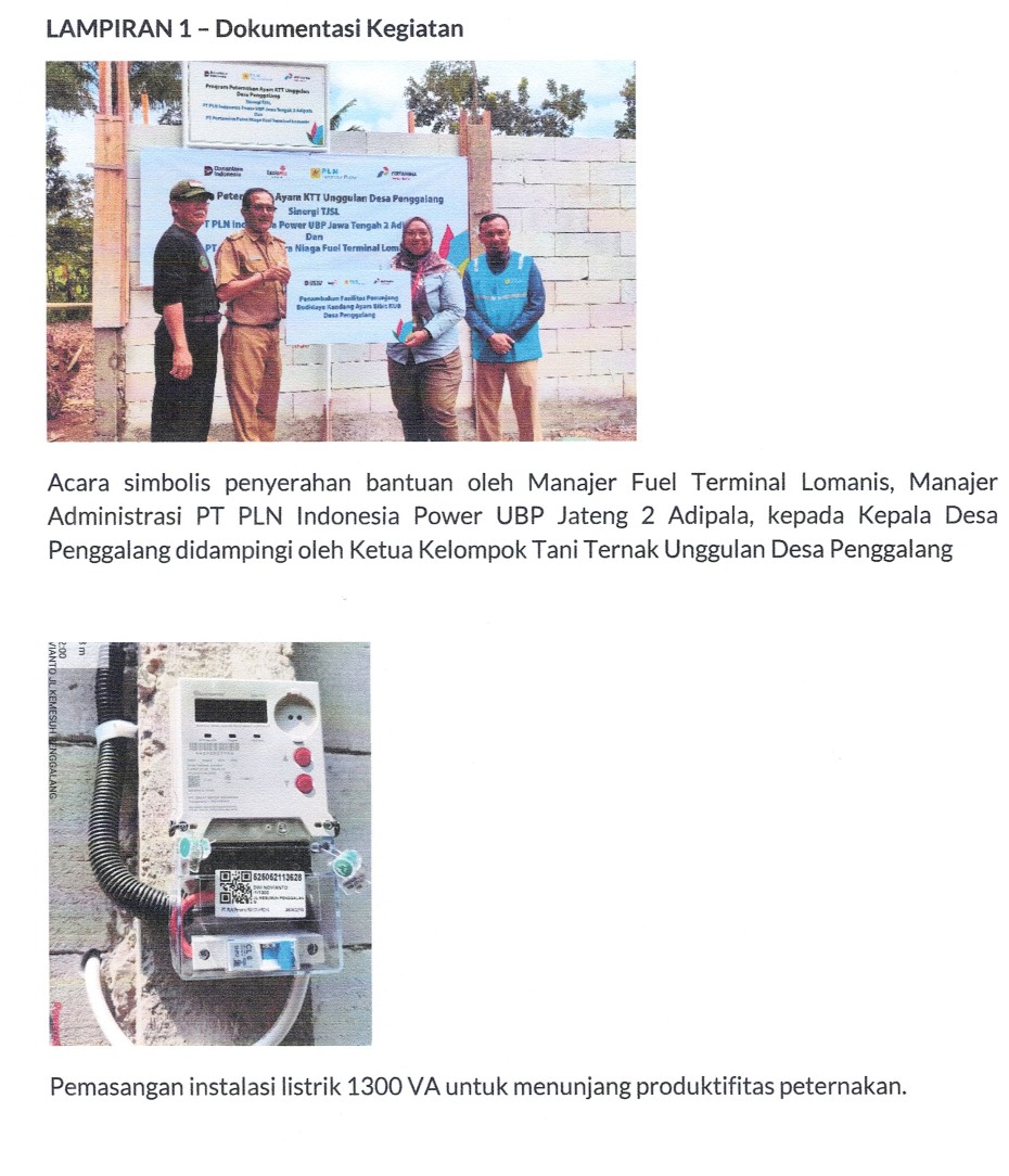 KUB Kelompok tani ternak unggul Desa Penggalang Kec. Adipala