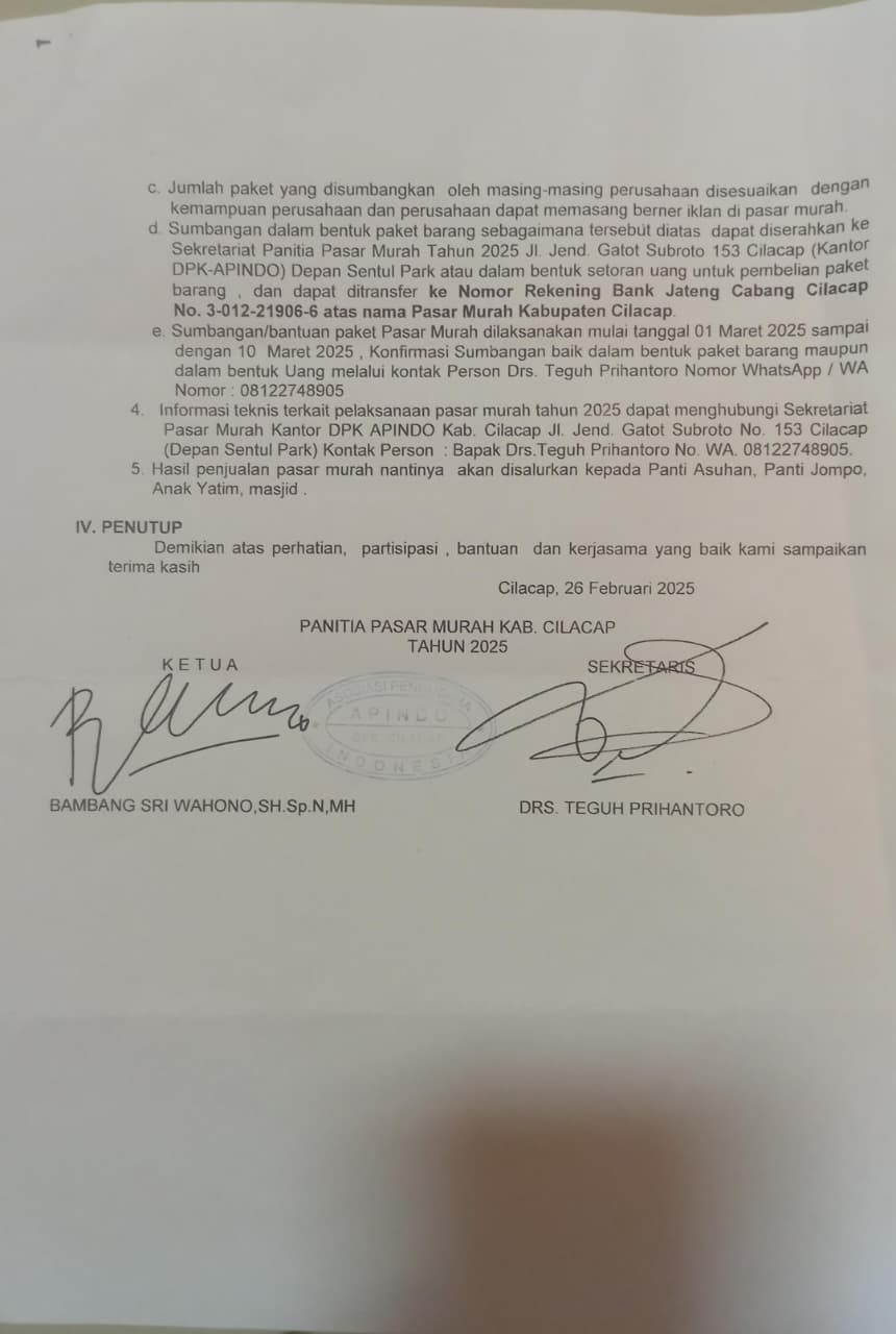 Seluruh warga masyarakat Cilacap