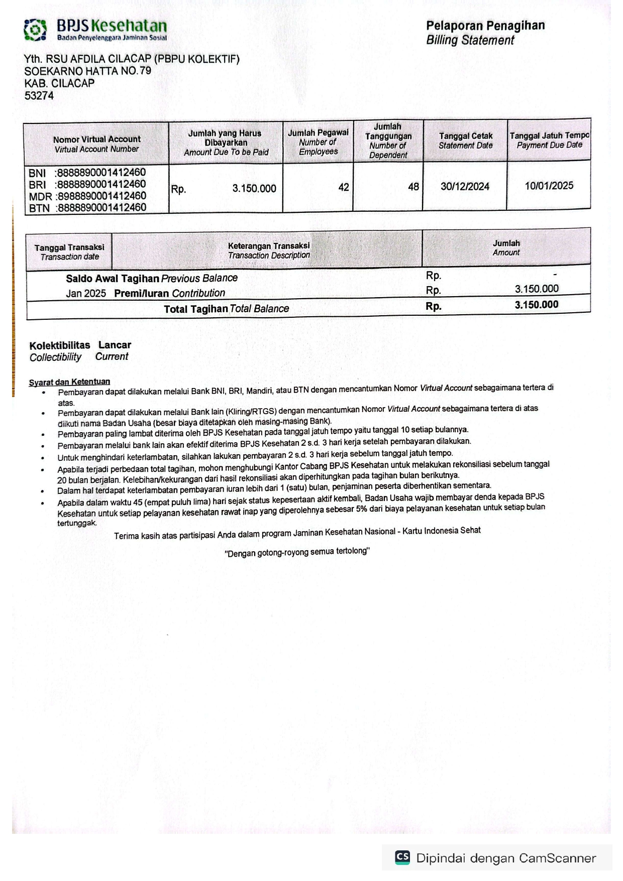 Masyarakat Kurang Mampu di Sekitar RSU Afdila Cilacap