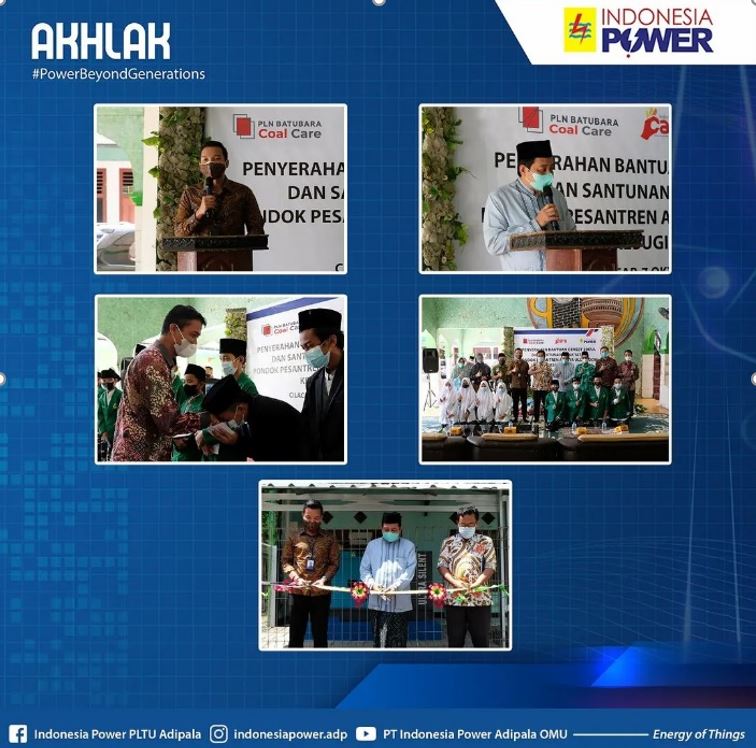 Santunan anak yatim memperingati hari listrik nasional 