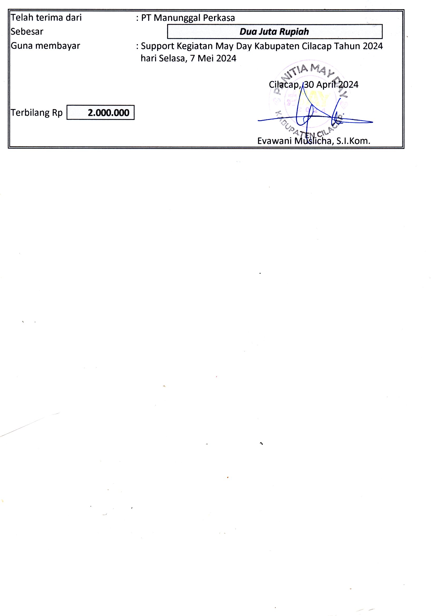 PANITIA HARI BURUH TAHUN 2024