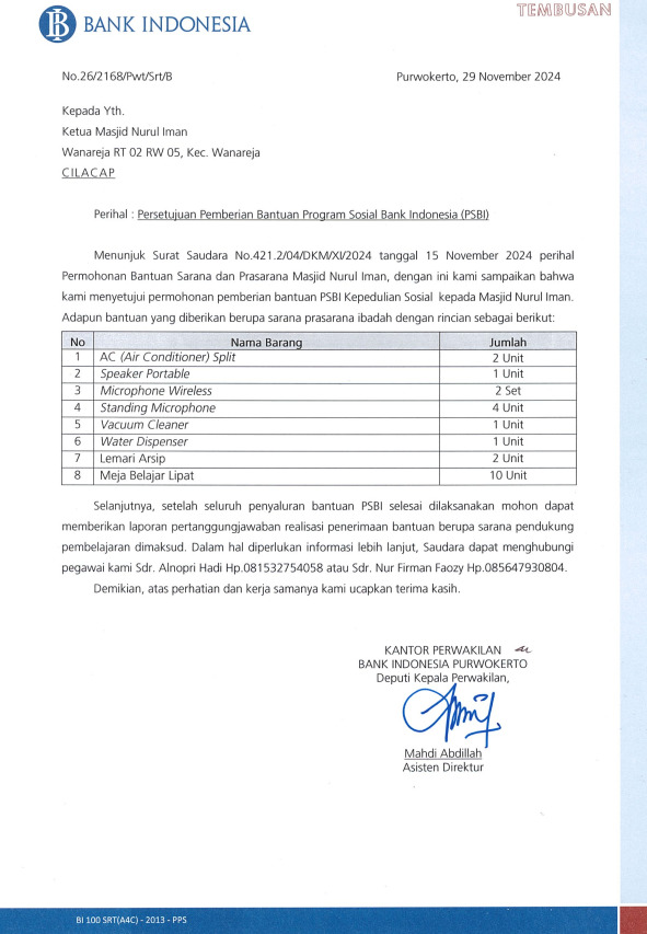 Masjid Nurul Iman Wanareja