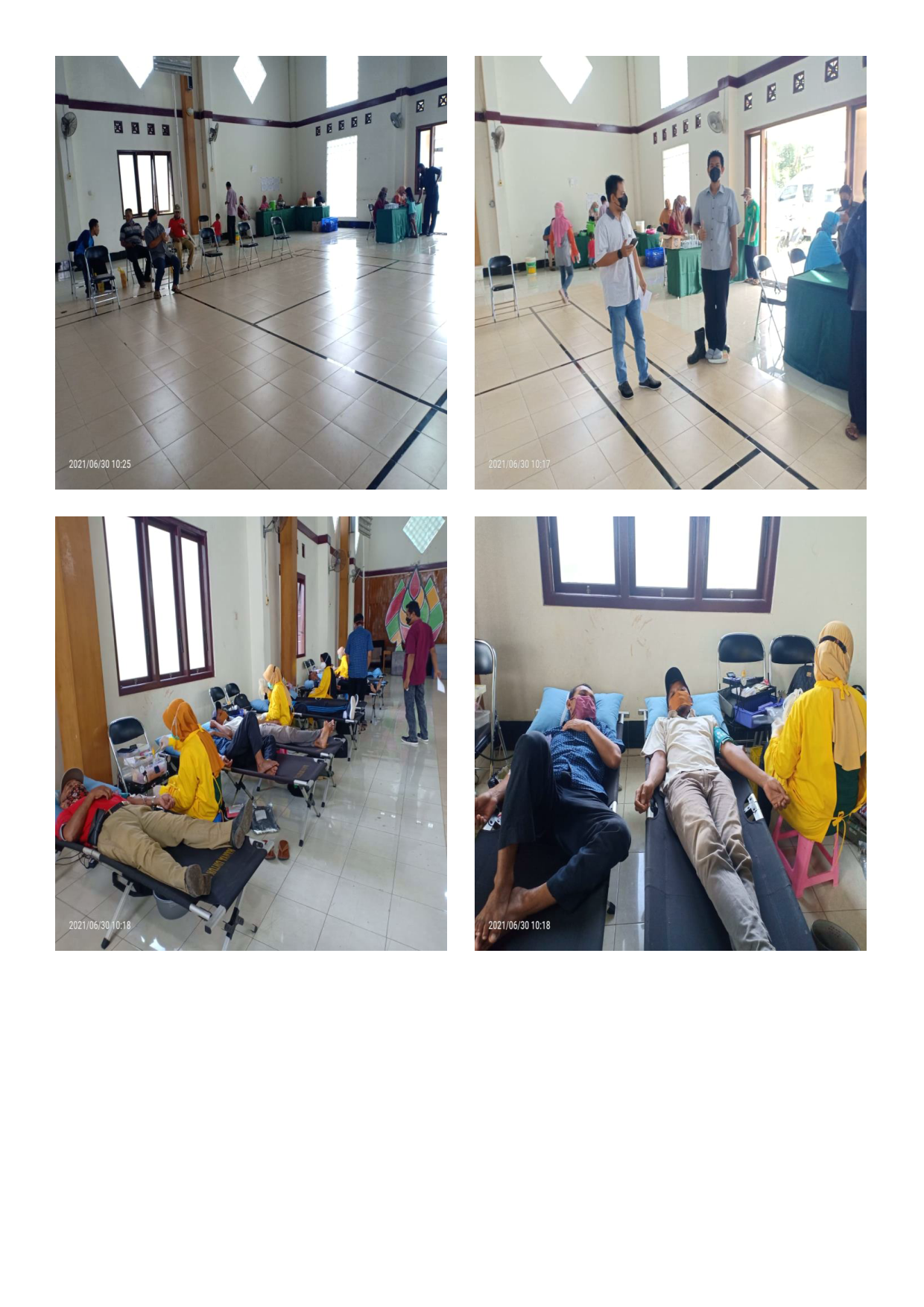 Donor darah rutin pada bulan Juni 2021