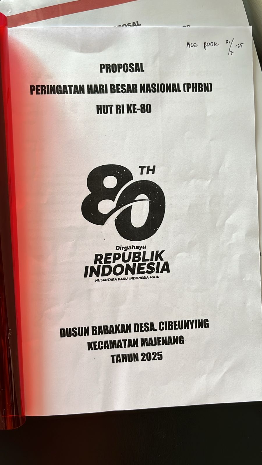 Panitia Peringatan Hari Besar Nasional (PHBN) HUT RI ke-80