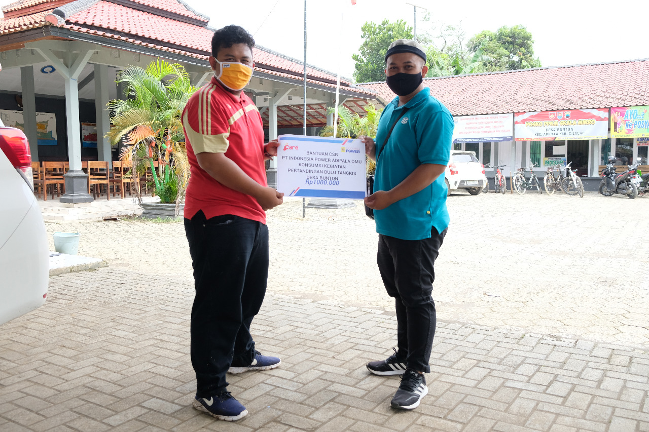 Bantuan suport Lomba bulutangkis Dusun Bendasari Desa Bunton