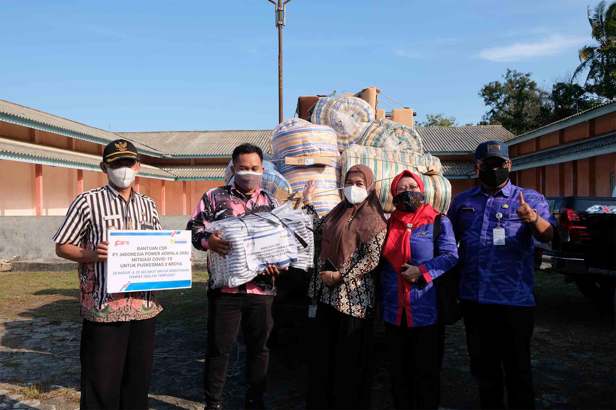 Pembelian Bantuan Sarana Prasarana Isolasi  mandiri terpusat  Covid 19 Puskesmas 2 Kroya ( 20 Kasur dan 25 selimut)