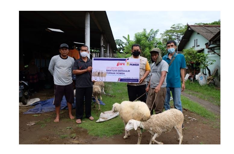 Bantuan penambahan kambing untuk kelompok kambing Desa Bunton