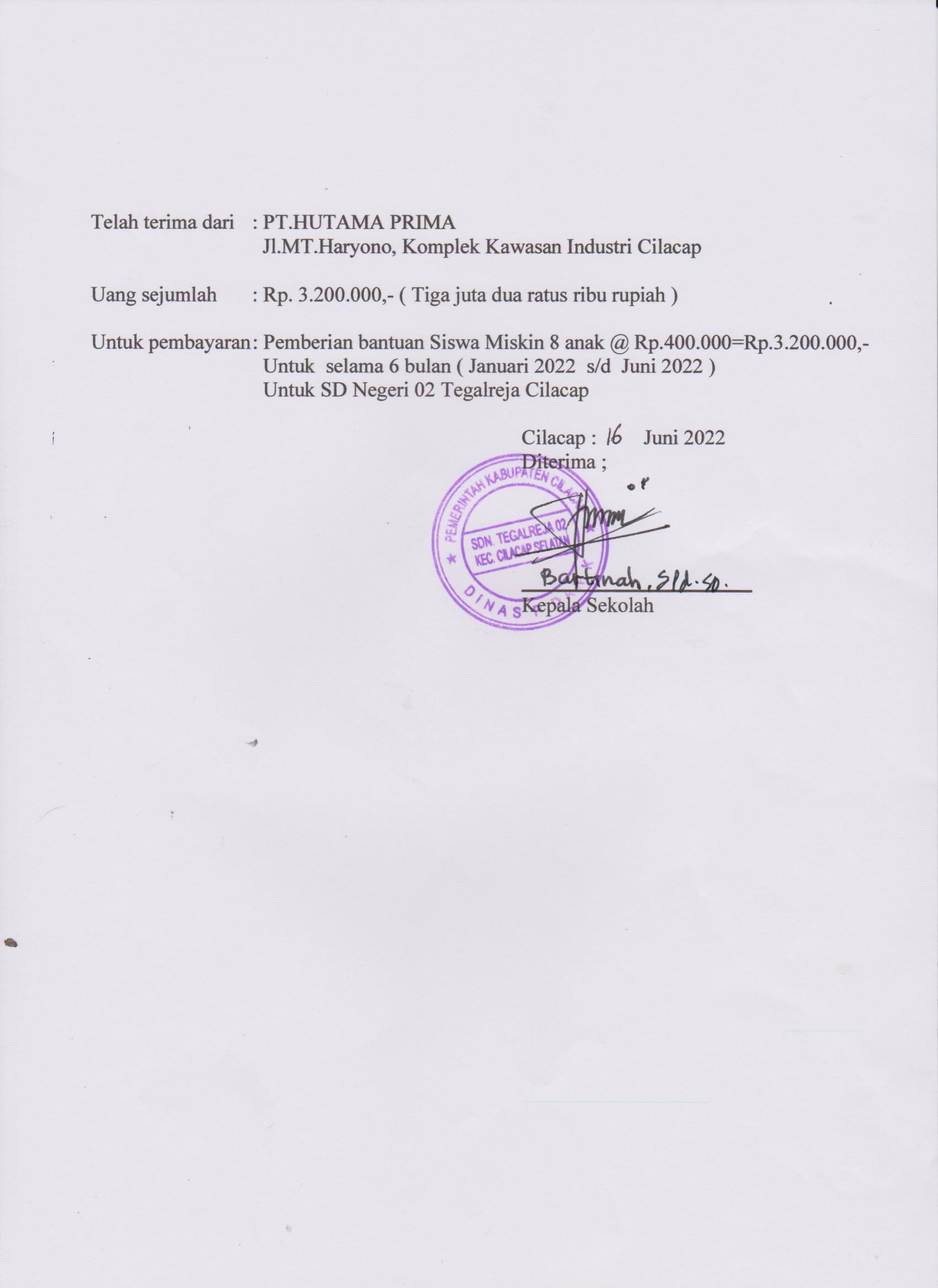 Siswa Miskin 8 anak di SD Negeri 02 Tegalrega Cilacap