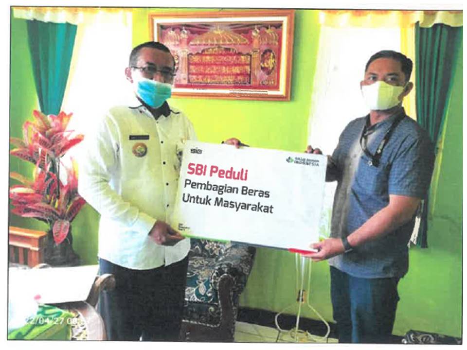 bantuan Beras Hari Raya untuk masyarakat kurang mampu di Sekitar Pabrik dan Tambang