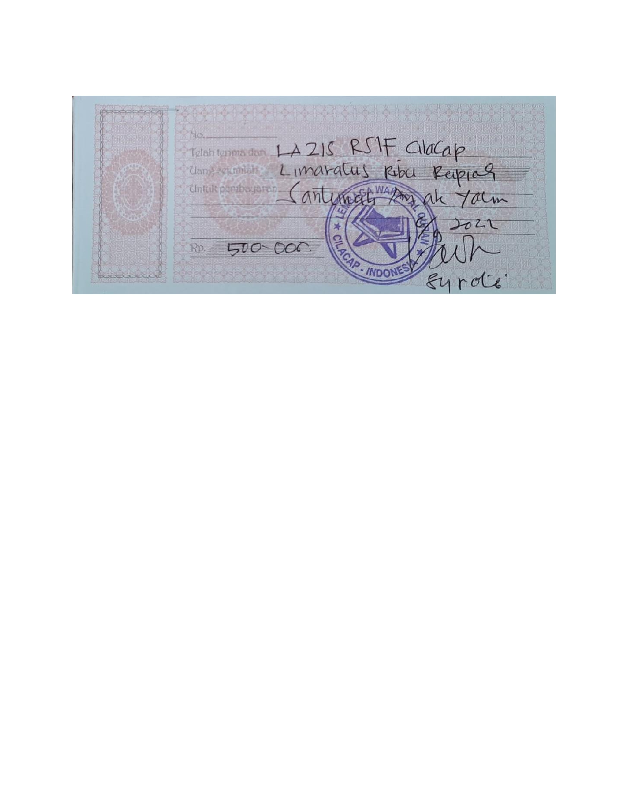 Anak Yatim Lembaga Waqaf Quran (Bp. Surata)