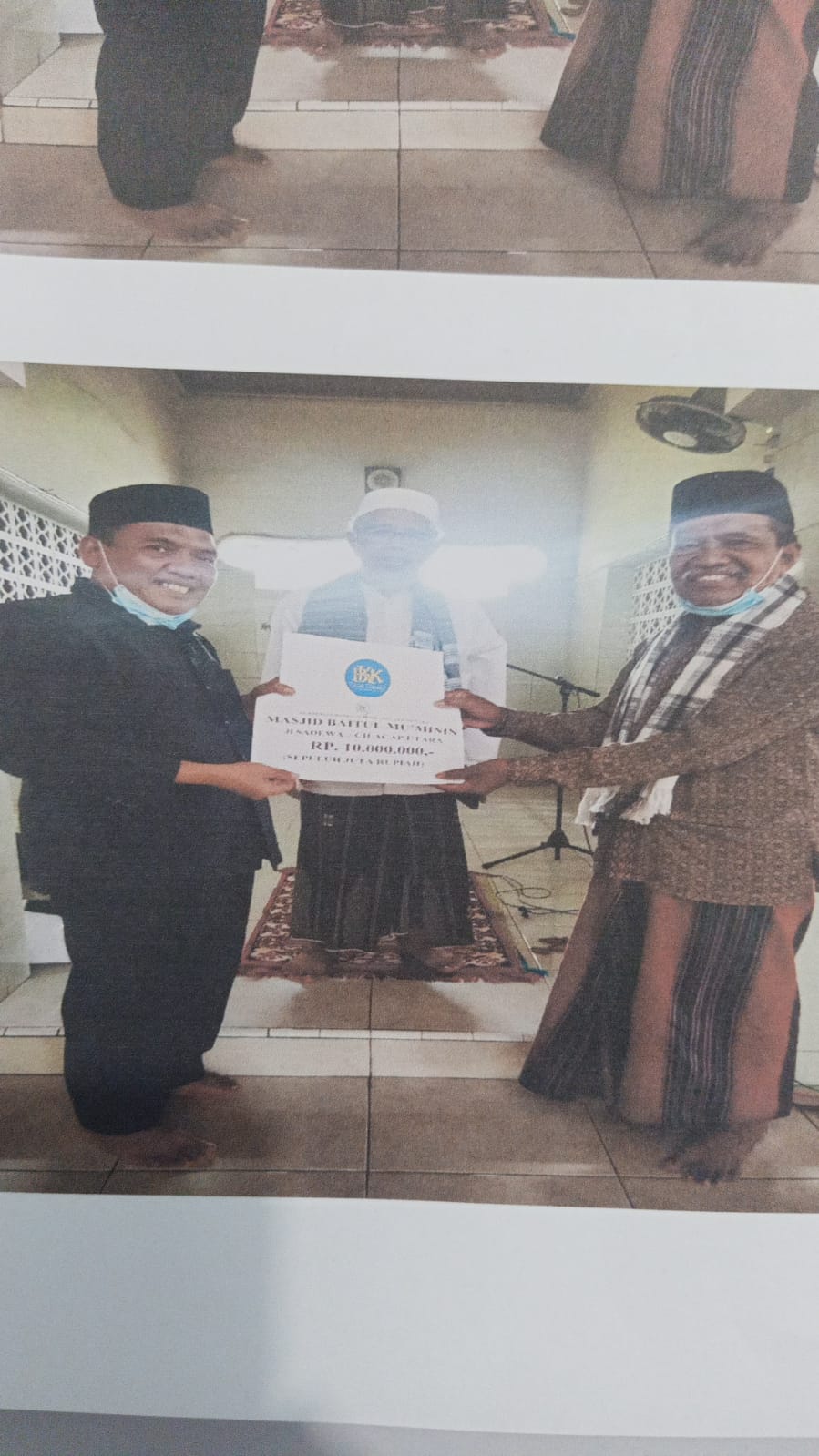 PEMBANGUNAN MENARA MASJID BAITUL MU'MININ JL SADEWA CILACAP UTARA