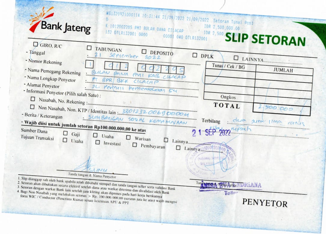 PALANG MERAH INDONESIA DI KABUPATEN CILACAP