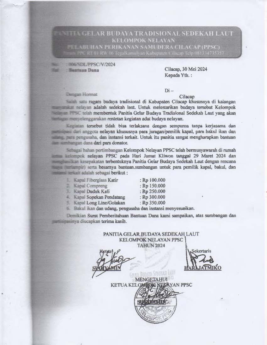 Kelompok Nelayan PPSC, Tegalkamulyan, CIlacap Selatan