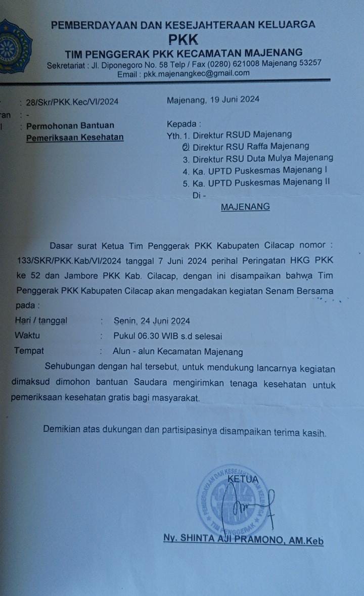 Masyarakat sekitar RSU Raffa Majenang, 
