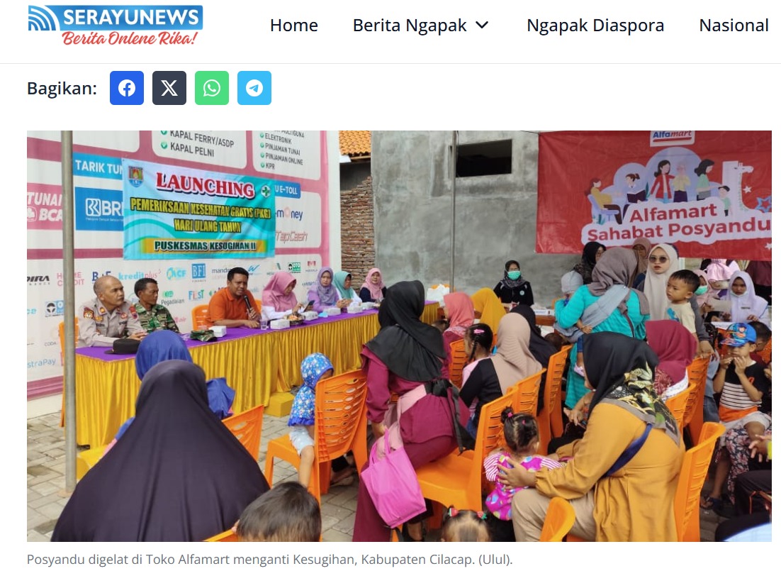 POSYANDU ALFAMART SAHABAT POSYANDU KARANGKANDRI CILACAP