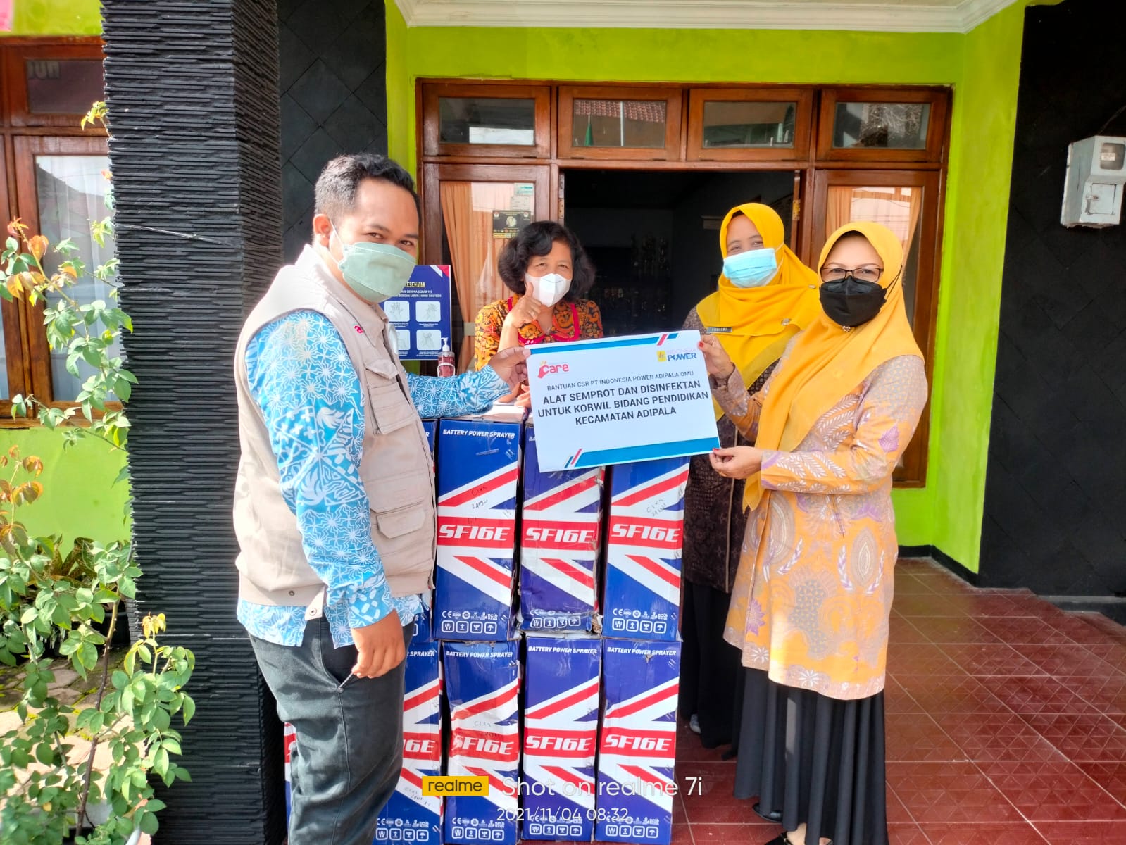 Pembelian bantuan  alat semprot disinvektan untuk 17 Sekolah dasar di Kecamatan Adipala 