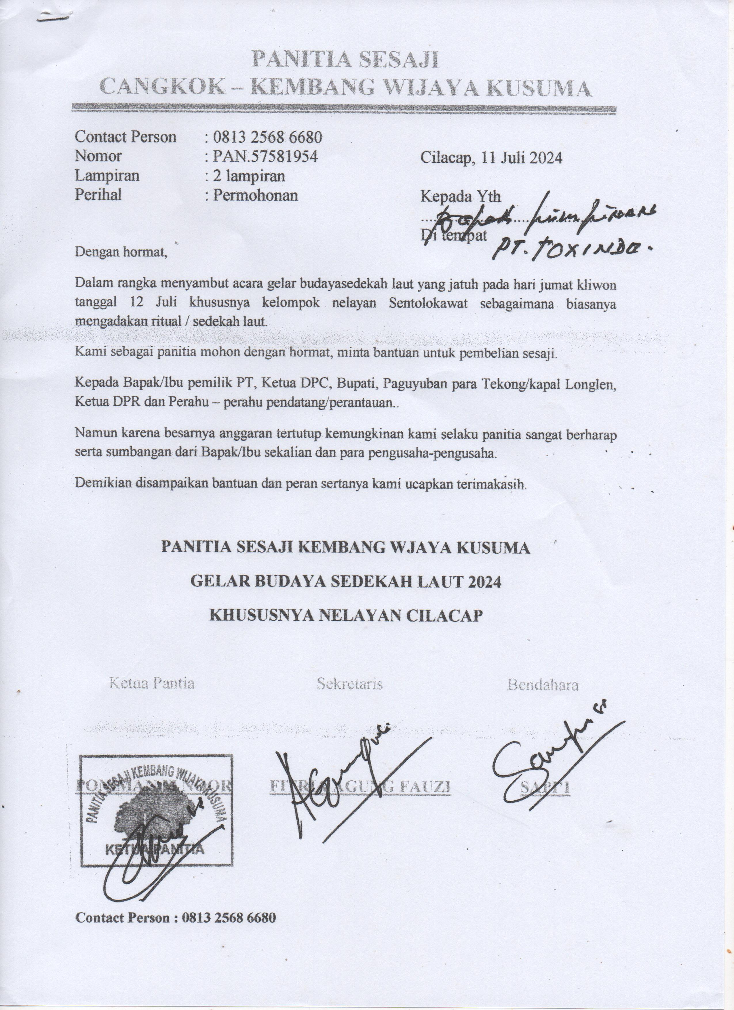 Panitia Sesaji Kembang Wijaya Kusuma 