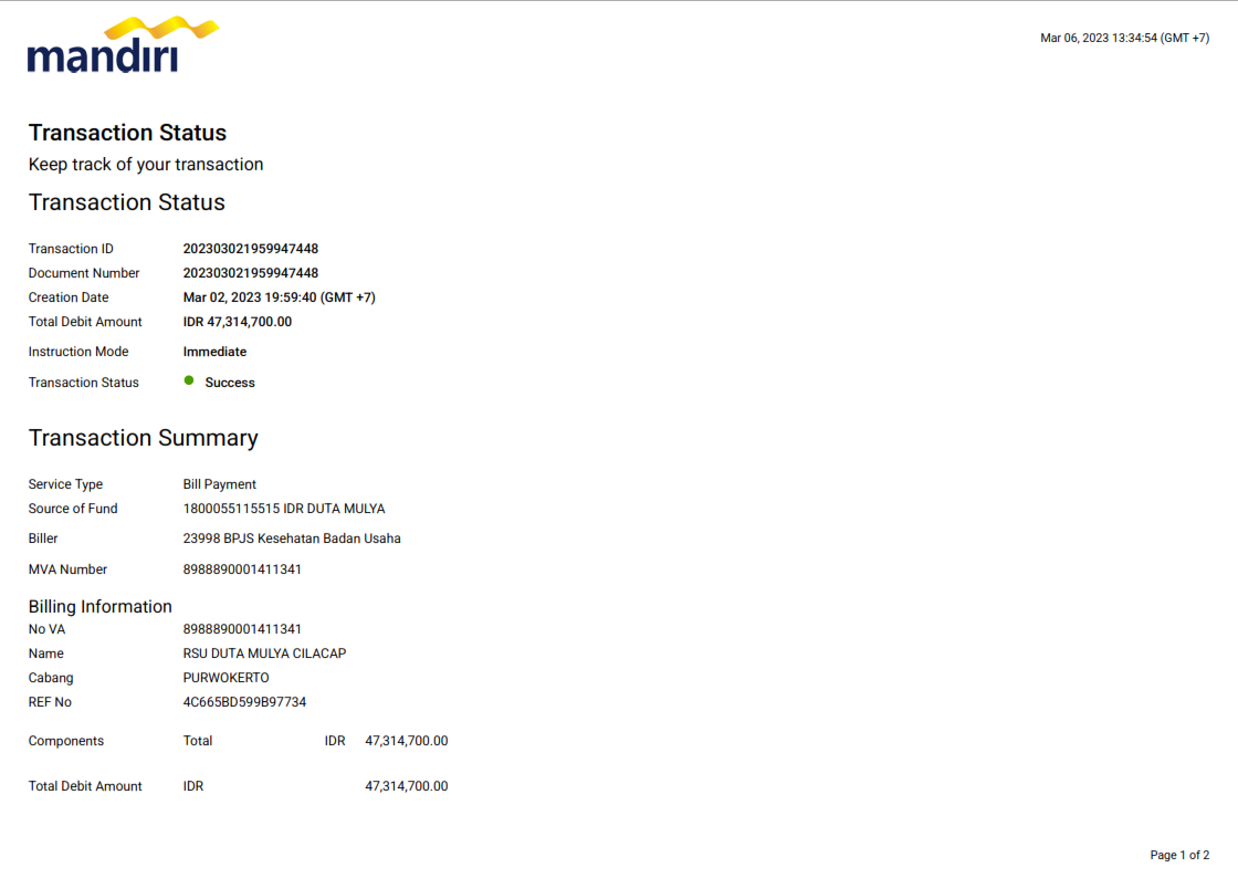 Karyawan RSU Duta Mulya Majenang yang memenuhi kriteria mendapatkan kartu BPJS Kesehatan