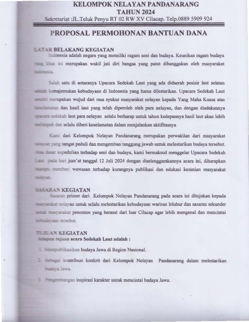 Kelompok Nelayan Pandan-Arang, Cilacap Selatan