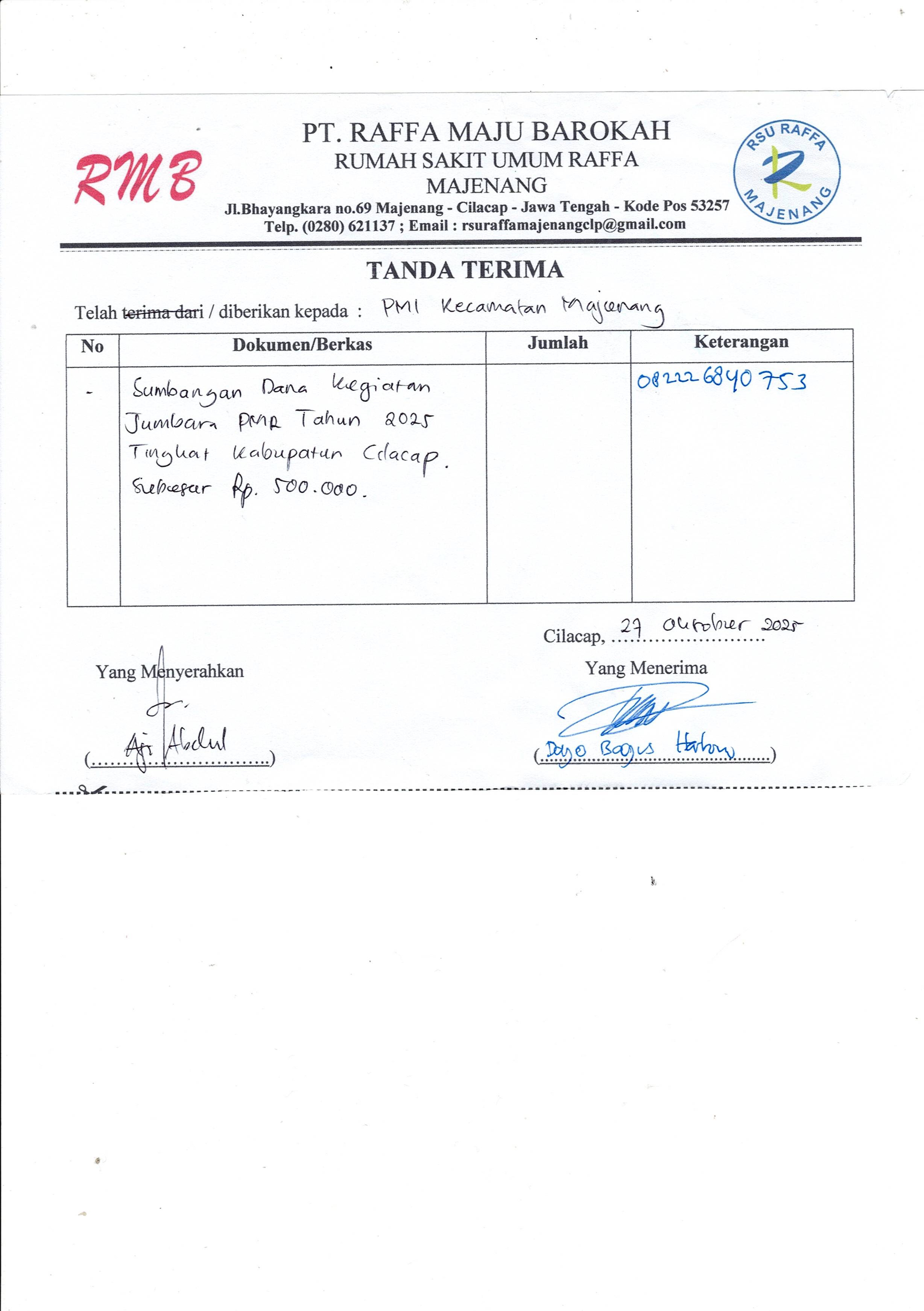Peserta JUMBARA PMR Kontingen Kecamatan Majenang Tingkat Kabupaten Cilacap tahun 2025