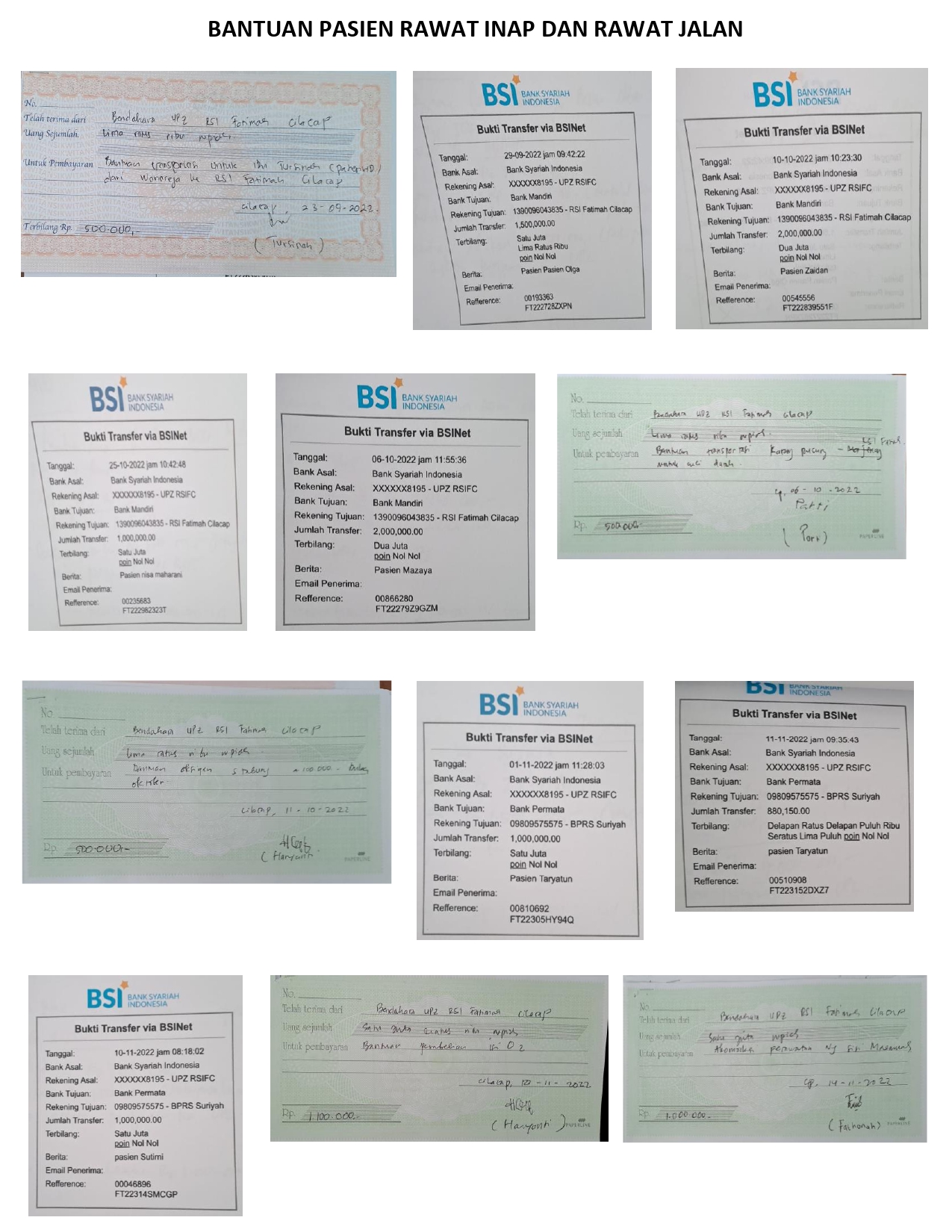 Pasien Rawat Inap dan Rawat Jalan (31 pasien)