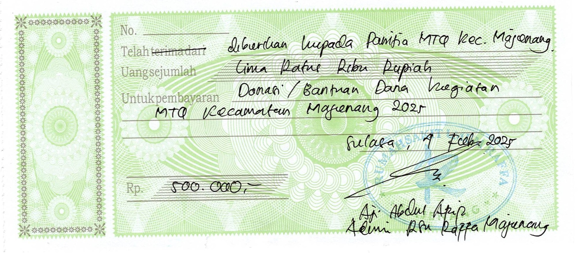 Panitia Musabaqah Tilawatil Qur'an Kecamatan Majenang