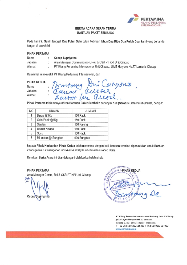 Warga Kelurahan Sidakaya Kecamatan Cilacap Selatan