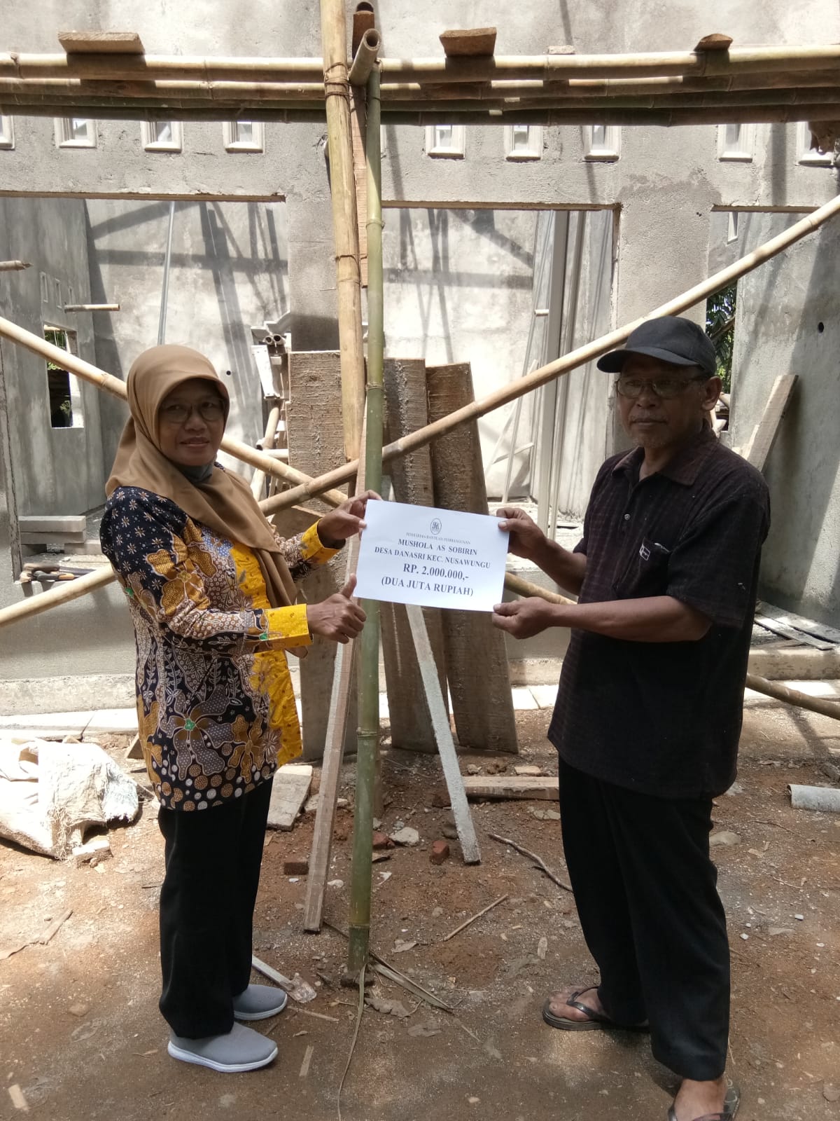 Pembangunan Masjid As sobirin,Danasri,  Nusawungu