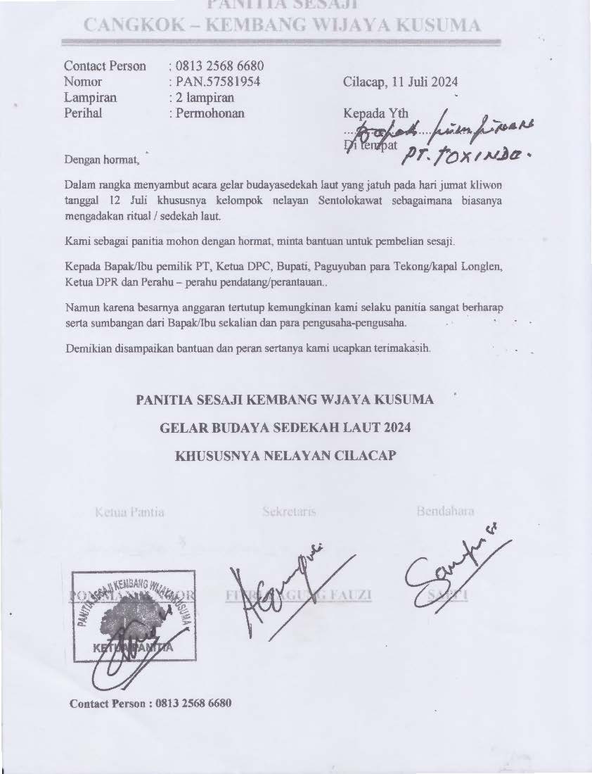 Kelompok Nelayan Kembang Wijaya Kusuma, Sentolokawat Cilacap Selatan