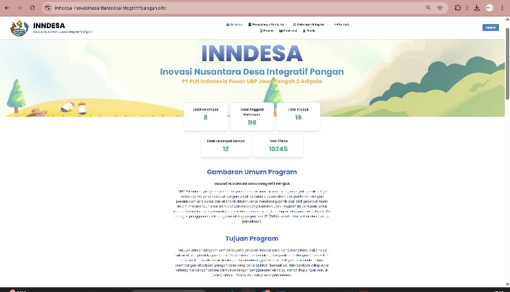 Website INNDESA Untuk UMKM Binaan 