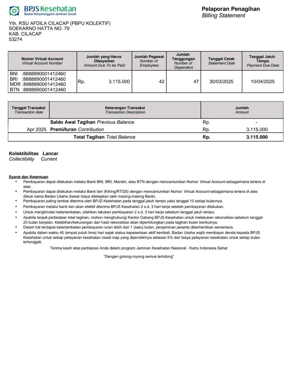 Masyarakat Kurang Mampu di Sekitar RSU Afdila Cilacap