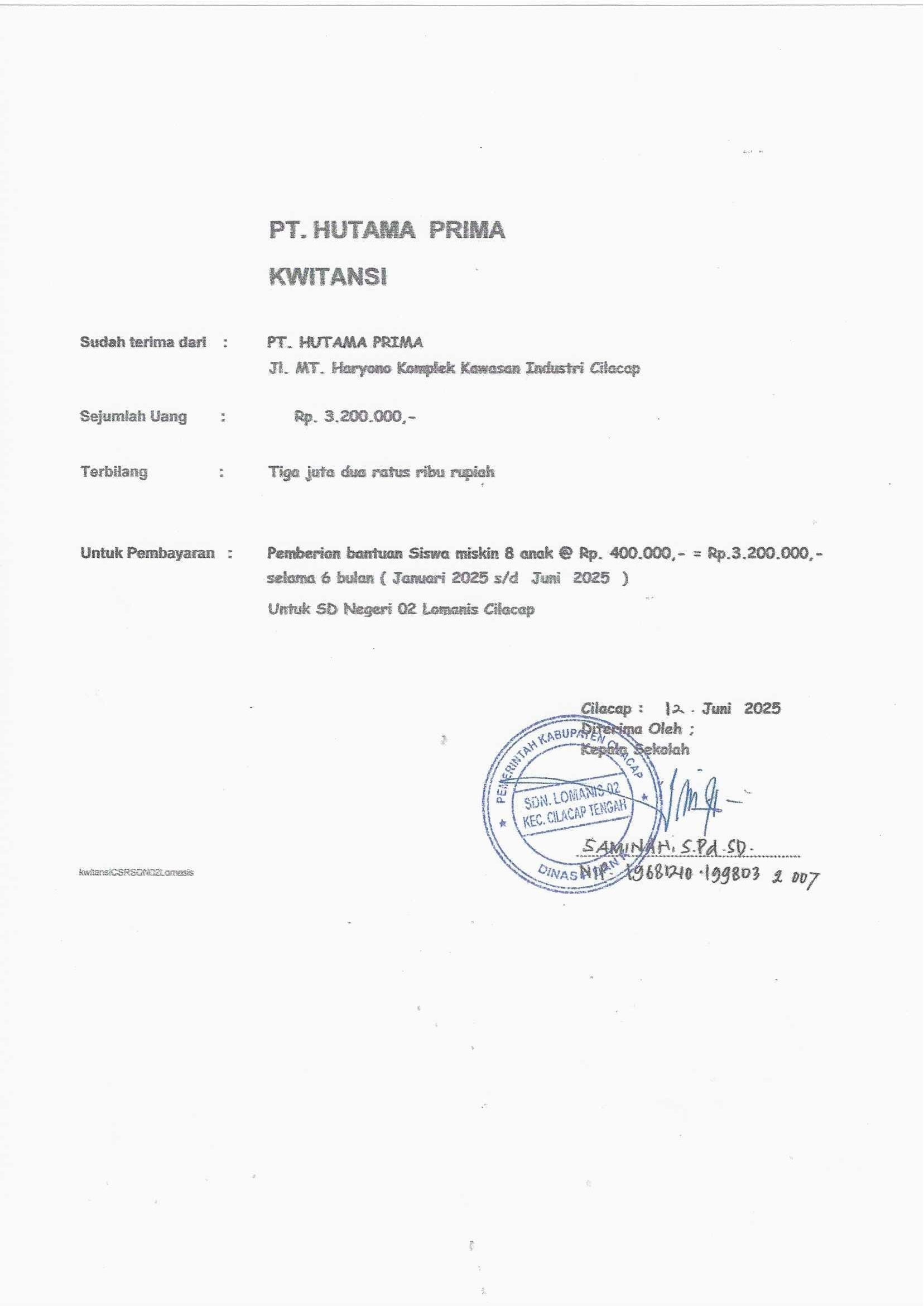 8 anak Siswa miskin SD Negri 02 Lomanis Cilacap